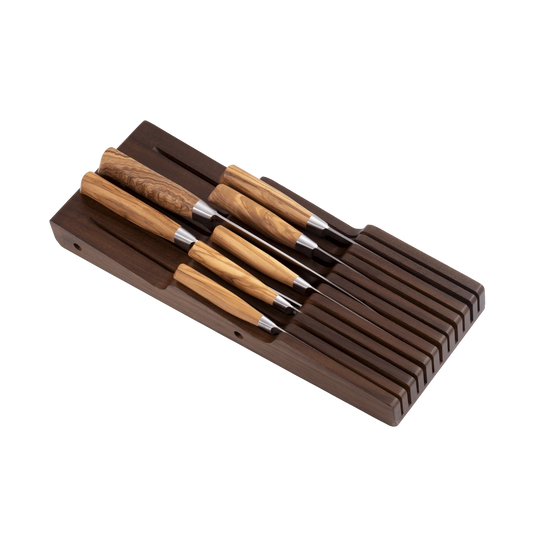 IN DRAWER KNIFE HOLDER 11 SLOT ACACIA