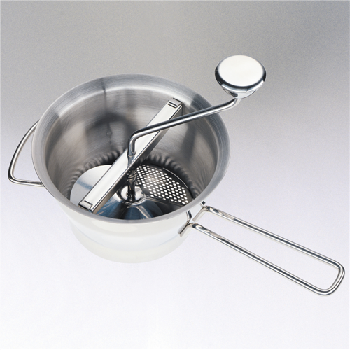 FOOD MILL WITH 4 DISCS SS