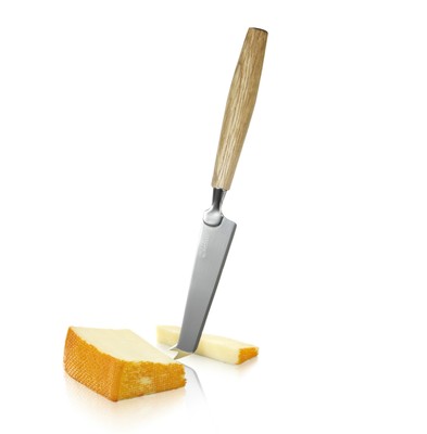 CHEESE KNIFE OAK HANDLE