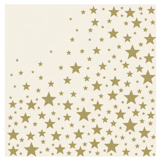 PAPER COCKTAIL NAPKIN SHINING STAR