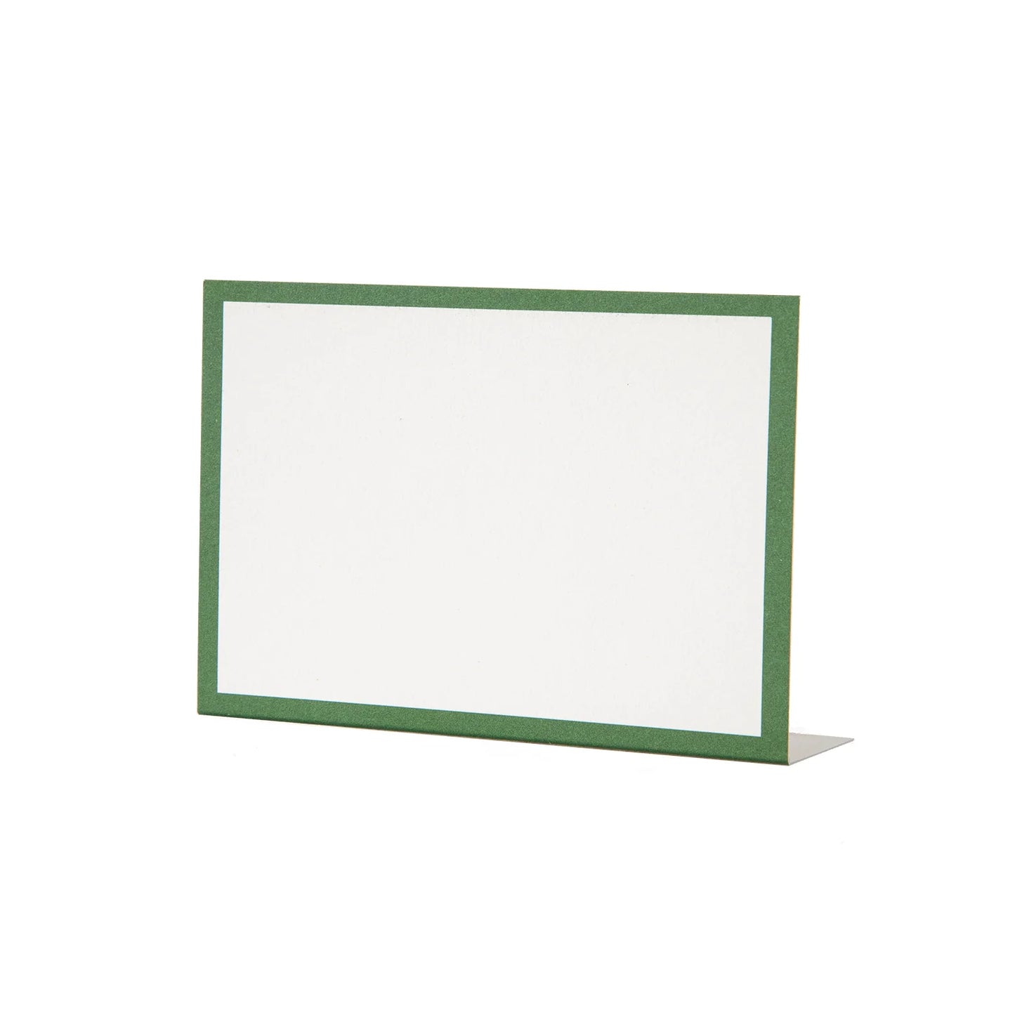 PLACE CARDS DARK GREEN FRAME 12CT