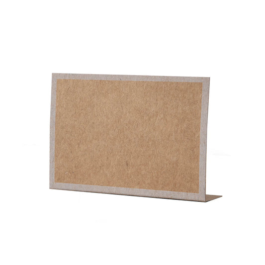 PLACE CARDS KRAFT WHITE FRAME 12CT