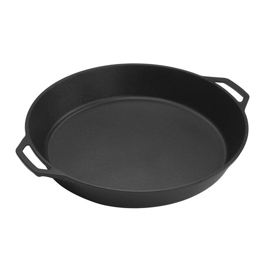 LODGE CAST IRON DUAL HANDLE PAN 17"