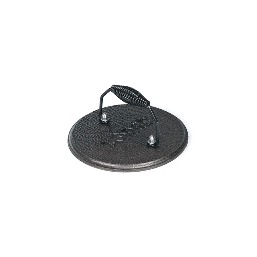 LODGE CAST IRON ROUND GRILL PRESS 7.5"