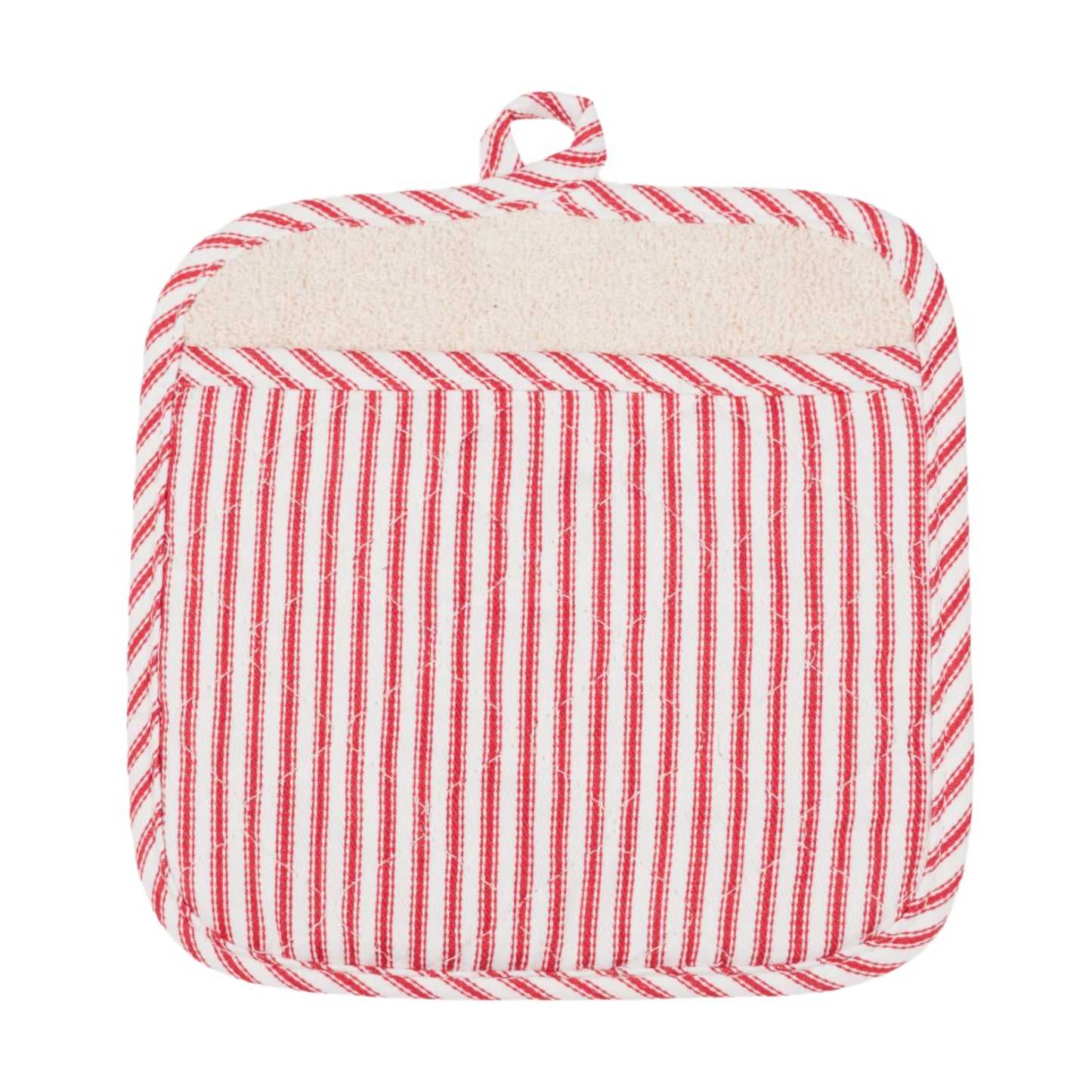 METRO STRIPE TERRY LINED POTT MITT RED