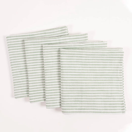 MONACO NAPKIN SET OF 4 MINERAL GREEN