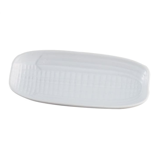 PORCELAIN CORN DISH 9.5X4"