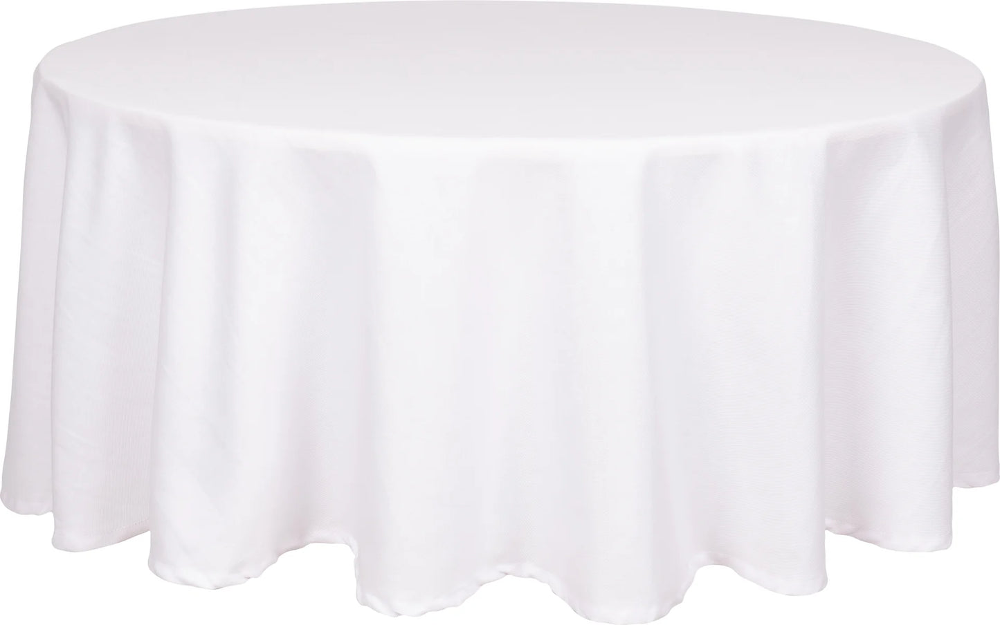 TABLECLOTH ROUND 90" WHT