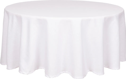 TABLECLOTH ROUND 90" WHT
