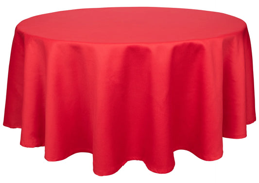 TABLECLOTH COTTON ROUND 70" RED