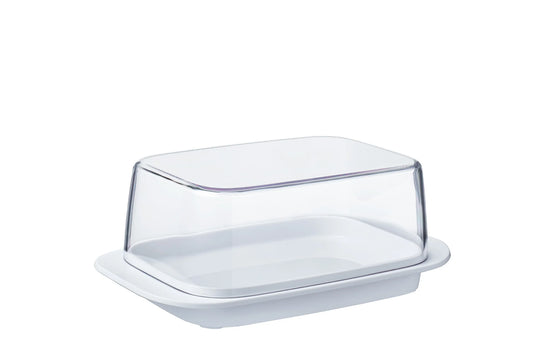 BUTTER DISH WHITE