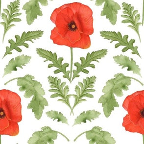 RED POPPY TEA TOWEL