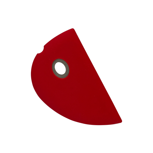 MINI SILICONE BOWL SCRAPER RED