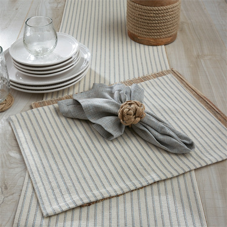 STRIPED PLACEMAT WHT