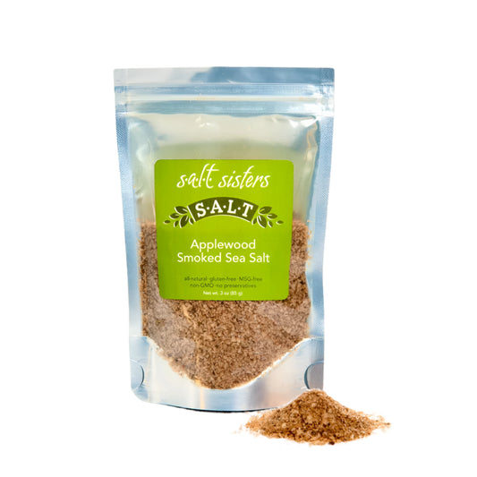SALT SISTERS APPLEWOOD SMOKED SEA SALT 3 OZ