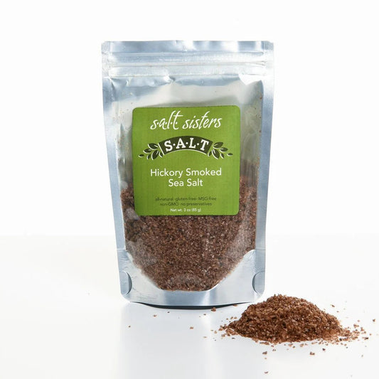 SALT SISTERS HICKORY SMOKED SEA SALT 3 OZ
