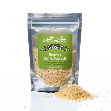 SALT SISTERS ROASTED GARLIC SEA SALT 2 OZ