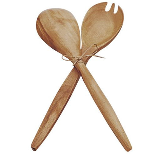 FORK & SPOON SERVING SET 12"