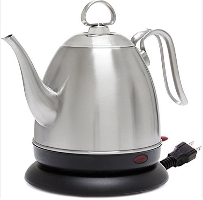 CHANTAL MIA ELECTRIC WATER KETTLE STAINLESS STEEL 32 Oz.
