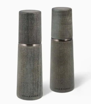 MARLOW SALT & PEPPER SET RUSTIC GRAY