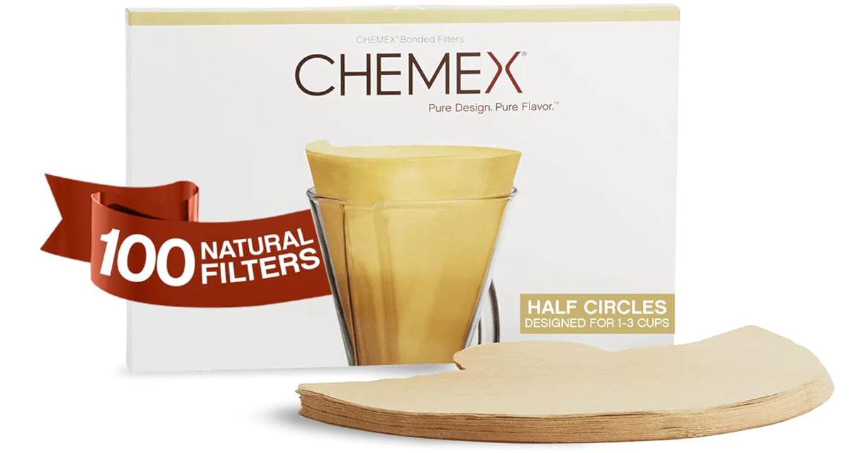 CHEMEX FP-2N NATURAL FILTERS 1-3 CUP 100 CT