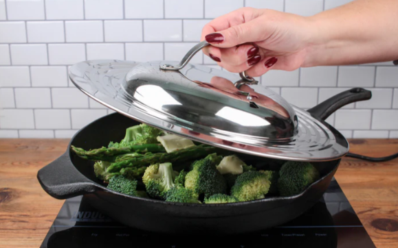 UNIVERSAL STAINLESS STEEL LID 7"-12"