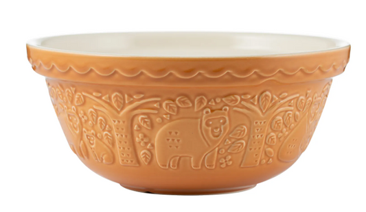 MASON CASH IN THE FOREST MIXING BOWL BEAR OCHRE