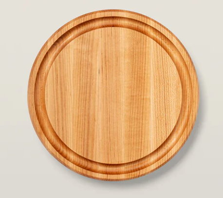 BOOS 12" ROUND MAPLE CUTTING BOARD w/JUICE GROOVE