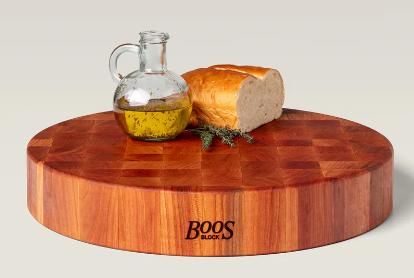 BOOS ROUND CHERRY END GRAIN CHOPPING BLOCK