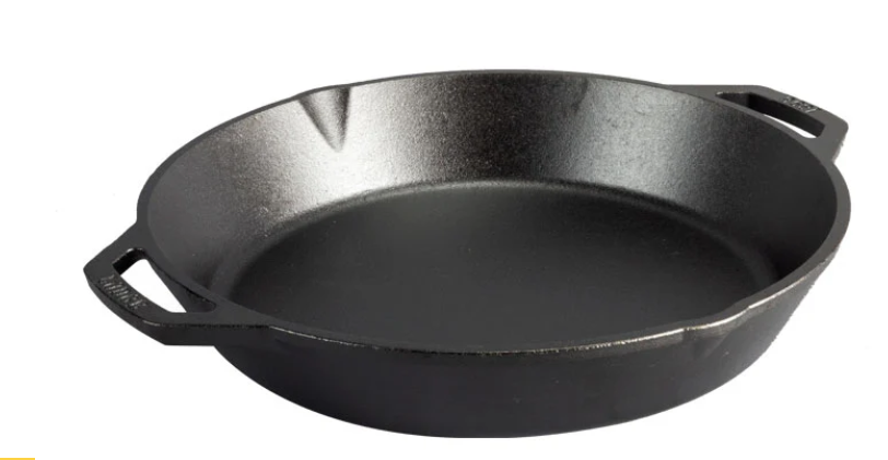 LODGE CAST IRON DUAL HANDLE PAN 13.25"
