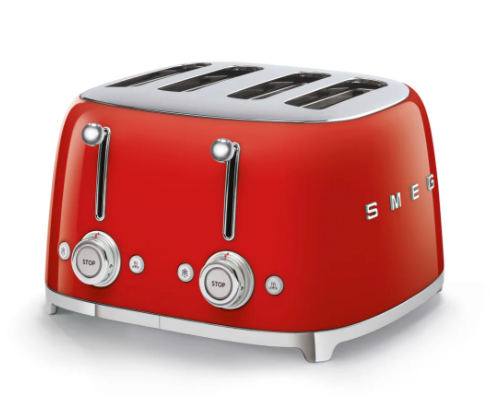 SMEG 4 SLICE TOASTER RED