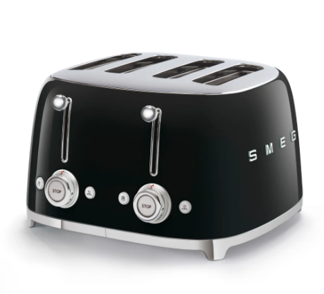 SMEG 4 SLICE TOASTER BLACK
