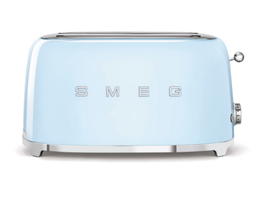 SMEG LONG SLOT 4-SLICE TOASTER PASTEL BLUE