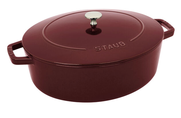 STAUB WIDE DUTCH OVEN 6.25 QT OVAL GRENADINE