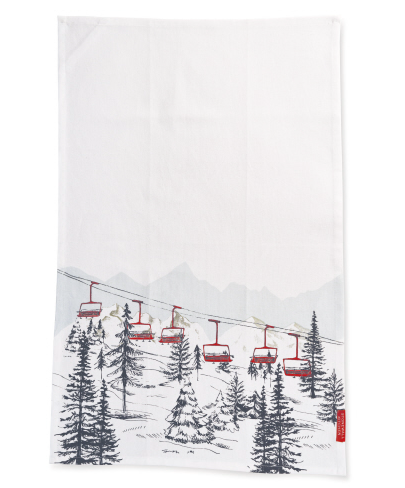 SKI LIFT TEA TOWEL