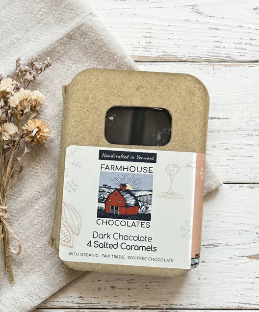 FARMHOUSE DARK CHOCOLATE SALTED CARAMEL 4 PCS