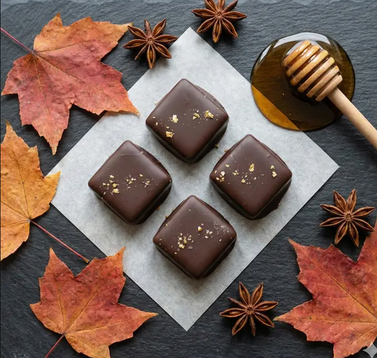 FARMHOUSE VERMONT MAPLE DARK CHOCOLATE TRUFFLES 4 PCS