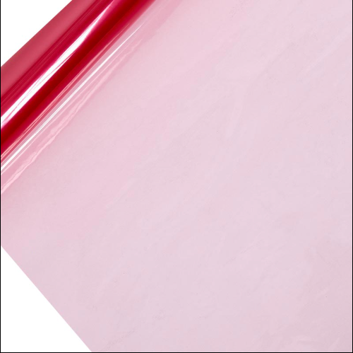 LIGHT PINK CELLOPHANE ROLL 40”X100’