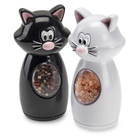 JOIE MEOW SALT & PEPPER GRINDERS