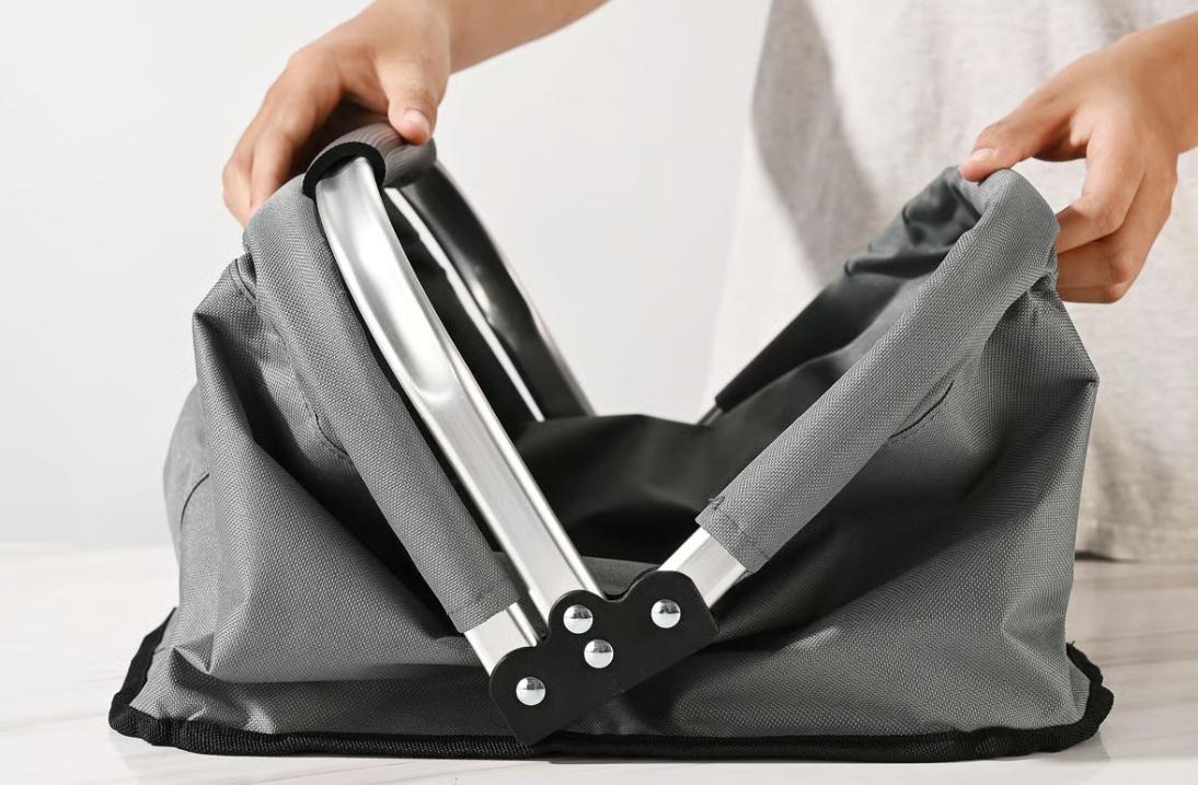 COLLAPSIBLE CANVAS MARKET BASKET
