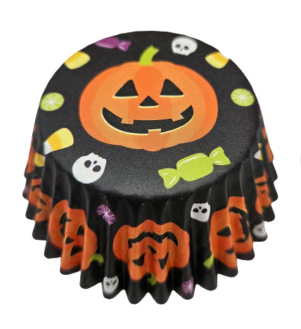 HALLOWEEN JACK-O-LANTERN BAKING CUPS 50/CT