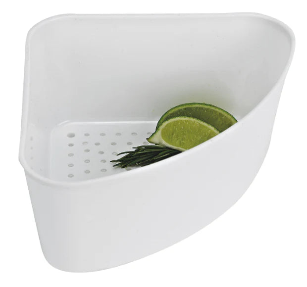 CORNER SINK STRAINER WHITE