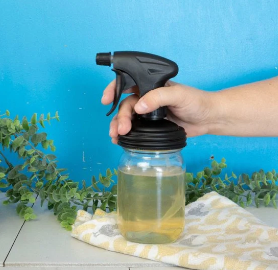 MASON JAR SPRAYER REGULAR MOUTH- BLACK