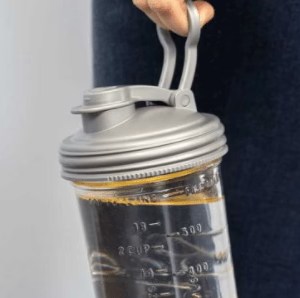 RECAP BOTTLE POUR CARRY W/LOOP - SILVER