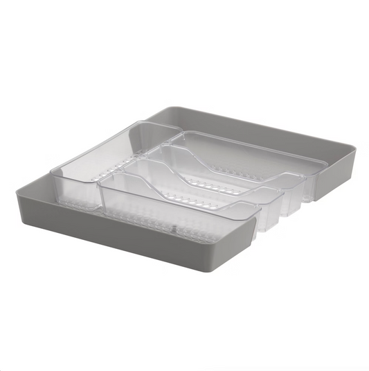 HEXA 5-DIVIDER SILVERWARE TRAY EXPANDABLE