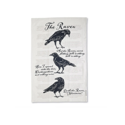 TEA TOWEL RAVEN