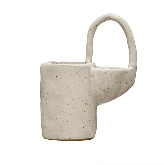 STONEWARE SPONGE AND BRUSH HOLDER