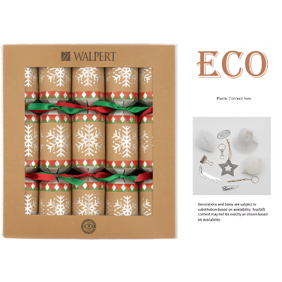 CHRISTMAS CRACKERS ECO MOUNTAIN SNOWFLAKE