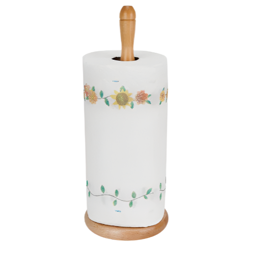 WOOD PAPER TOWEL HOLDER