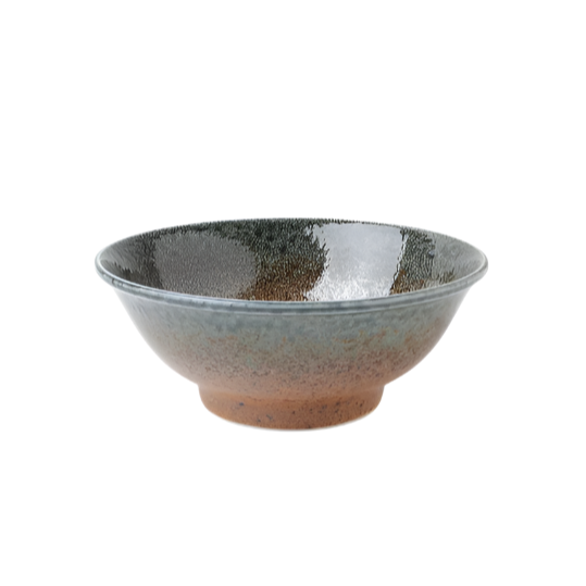 BLUE SAND CRACKLE BOWL 8.5"